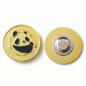 Custom zinc alloy brooch with strong magnetic clasp