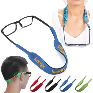Neoprene Sports Glasses Strap Wearing Example