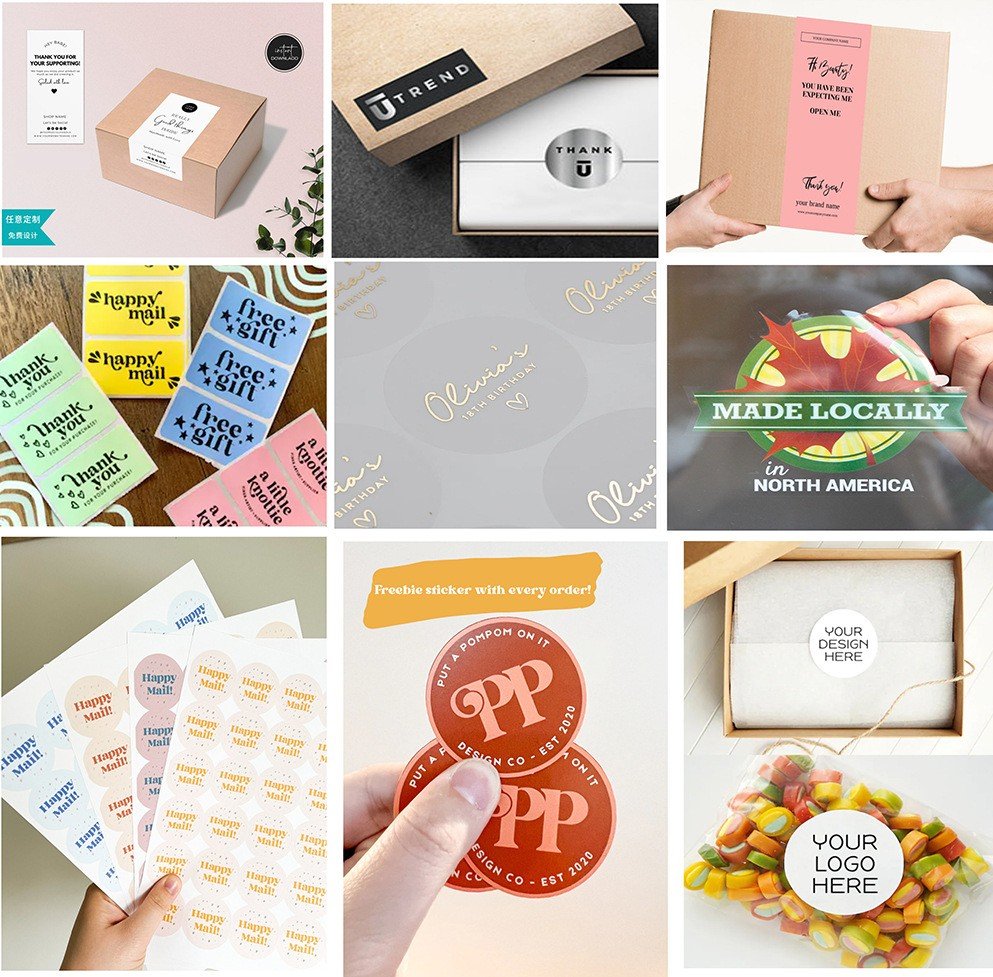 Waterproof oil-resistant PVC food sticker
