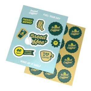 Custom PVC food label with logo printing